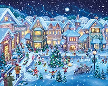 【中古】【輸入品・未使用】ホリデービレッジ 正方形 クリスマスジグソーパズル 1000ピース｜スカイマーケットプラス