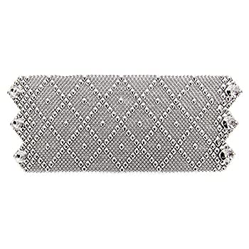 【中古】【インポート品・未当て嵌める】Liquid Metal by Sergio Gutierrez 幅ひろいスリースナップブレスレット SGの合切袋と洗い濯ぎはりつけ台付き添い人 クロームメッキ 3大きさ B11-N
