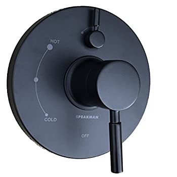 【中古】【インポート品・未当て嵌める】Speakman CPT-1400-P-MB ネオ剪断応力平衡にするうつり変わり弁シャワー刈り込み つや消し黒いこと (弁膜は含まれません)