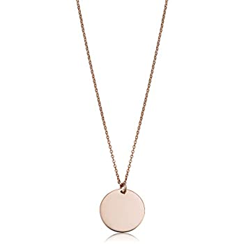 【中古】【輸入品・未使用】Kooljewelry 14金 イエローゴールド ホワイトゴールド ローズゴールド 10mm ラウンドディスク 長さ調節可能 ネックレス (17インチまたは18インチ 47,656円