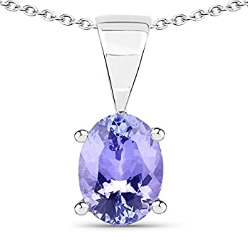【中古】【輸入品・未使用】Bonyak Jewelry オーバルタンザナイトペンダント スターリングシルバー