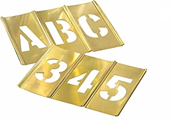 【中古】【輸入品・未使用】45 Piece Letter & Number Sets - 5.1cm 45pc letter & numberstencil set brass [並行輸入品]