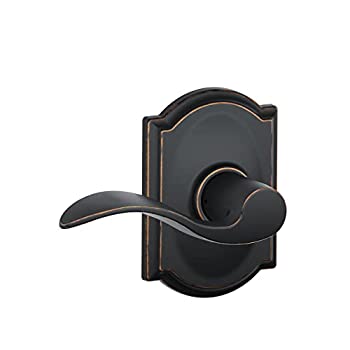 【中古】【インポート品・未当て嵌める】SCHLAGE F10 ACC 716 CAM キャメロットトリム 声遣い大広間とクローゼットレバー付き添い人 エイジドブロンズ
