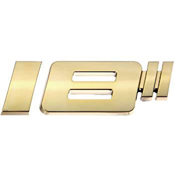 【中古】【インポート品・未当て嵌める】Luxbling Car Chome Rims Inches 3D Emblem - ゴールド スポーツ・アウトドア-その他