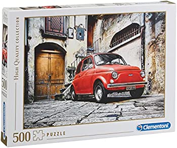 【中古】【輸入品・未使用】500ピース ジグソーパズル Clementoni フィアット500 イタリア車 Fiat 500 36×49cm 30575