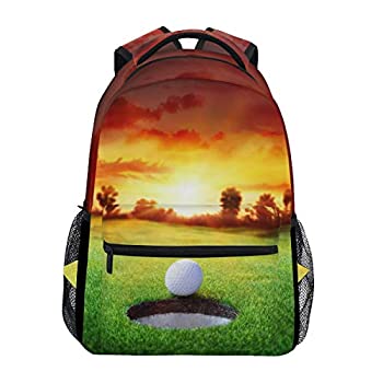 【中古】【輸入品・未使用】wxlife Sunset Skyスポーツゴルフボールバックパック旅行学校ショルダーバッグforキッズボーイズガールズレディースメンズ