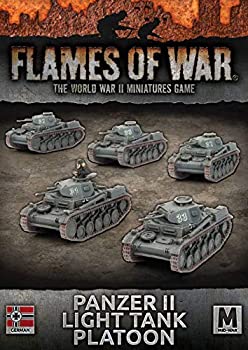 【中古】【輸入品・未使用】Flames of War: ミッドウォー: ドイツ: パンザーII ライトタンクプラトゥーン(GBX108)|スカイマーケットプラス