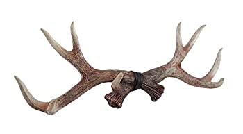 【中古】【輸入品・未使用】Lifelike Deer Antlers Rack Decorative Wall Hook by Zeckos