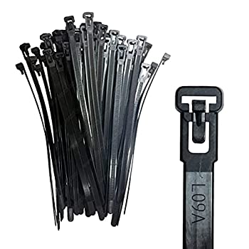 【中古】【輸入品・未使用】Electriduct 8インチ ナイロン 再利用可能 リリース可能 ケーブルタイ 50ポンド 500本パック ブラック