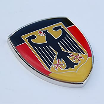 【中古】【輸入品・未使用】素晴らしいドイツドイツ製ショー高品質メタル装飾エンブレムデカールオーナメント 高さ2.5インチ