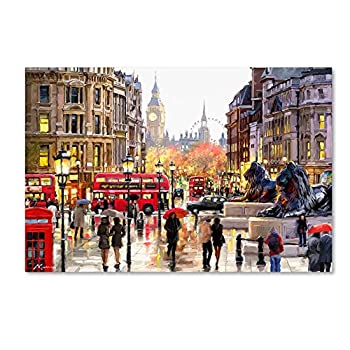 【中古】【輸入品・未使用】The Macneil Studioによるロンドンの風景 16x24インチ キャンバスウォールアート