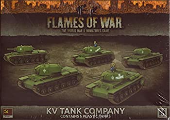 【中古】【輸入品・未使用】Flames of War: Mid War: ソ連ユニオン: KVタンクプラトゥーン(SBX40)。