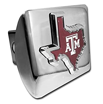 【中古】【輸入品・未使用】Texas A & M AggiesクロムメタルTrailer Hitchカバーwith Texas形状エンブレム｜スカイマーケットプラス