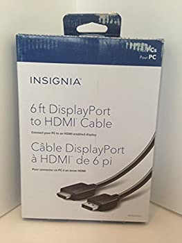 【中古】【輸入品・未使用】Insignia 1.8?M (6?ft。)DisplayPort/HDMIケーブル(ns-pd06502-c)