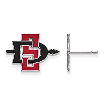 【中古】【輸入品・未使用】San Diego State Small (1?/ 2インチ) ポストイヤリング(Sterling Sliver)