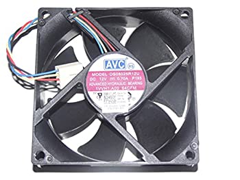 【中古】【インポート品・未当て嵌める】4導線 8糎 1VVH1 DS08025R12U P195 12V 0.7A 中央処理装置入れもの DS08025R12UP195 80粍 空調設備気違い 80x80x25粍