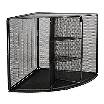 【中古】【輸入品・未使用】Mesh Corner Desktop Shelf%ｶﾝﾏ% Five Sections%ｶﾝﾏ% 20 x 14 x 13%ｶﾝﾏ% Black (並行輸入品)