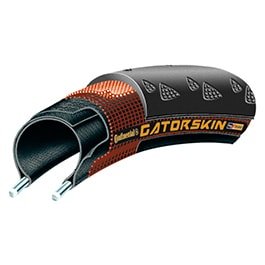 【中古】【インポート品・未当て嵌める】CONTINENTAL コンチネンタル GATORSKIN CLINCHER TIRE ゲータースキン クリンチャータイヤ (700x25c)