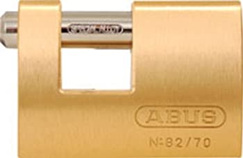 【中古】【インポート品・未当て嵌める】ABUS 82/70 KD B All Weather Solid Brass Body Monoblock Keyed Different Padlock by ABUS