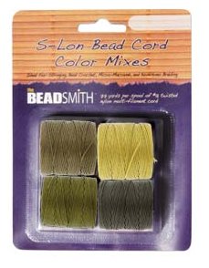 【中古】【輸入品・未使用】Beadsmith S-Lon ビーズコード、サイズ18、ウィートフィールドカラーミックス、4色、各77ヤード。