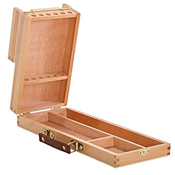 【中古】【インポート品・未当て嵌める】US Art Supply Wooden Flip Opening Artist Brush \u0026 Tool Box by US Art Supply