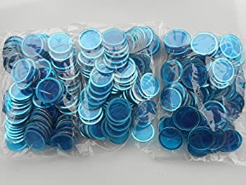 【中古】【輸入品・未使用】300ブルーメタリックRimmed Bingo Chips