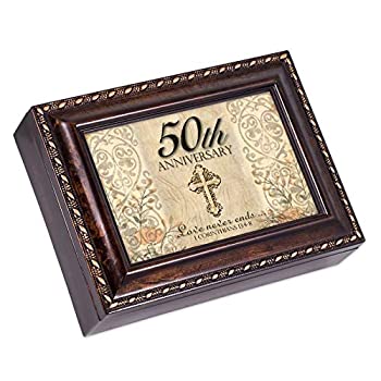 【中古】【輸入品・未使用】50th AnniversaryゴールドYear Burl Wood Finishジュエリー音楽ボックスPlays Amazing Grace｜スカイマーケットプラス