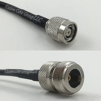 【中古】【インポート品・未当て嵌める】50フート RFC240 KSR240 RP-TNC 牡 to N 刃針 ピグテール 前掛け RF 同軸有線テレビ 50オーム