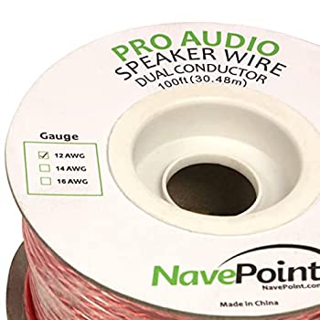 【中古】【インポート品・未当てはめる】NavePoint 100?フィートで壁オーディオスピーカーケーブルワイヤcl2?12?/ 2?AWGゲージ2?ConductorバルクX 2