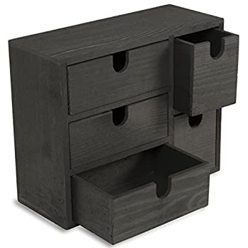 【中古】【輸入品・未使用】小さな多目的机上オーガナイザー キャディー 引き出し5個 収納キャビネット 裁縫箱 DIYクラフトプロジェクト 日常的な必要の解決策 ブラック 染