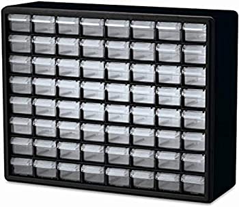 【中古】【輸入品・未使用】akro-mils 10764?64-drawerプラスチックパーツストレージクラフトキャビネット、20インチ、ハードウェアで16インチby 6???1?/ 2インチ、ブラック 25,180円