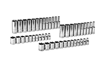 【中古】【輸入品・未使用】GearWrench 80314D 47 Piece 1/4 Drive 6 Point SAE/Metric Standard and Deep Socket Set by GearWrench