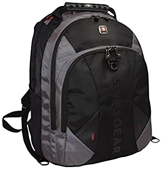 【中古】【輸入品・未使用】SwissGear Pulsar 16 パッド入りノートパソコンバックパック ブラック/グレー