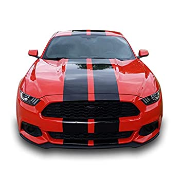 【中古】【輸入品・未使用】フル・ストライプキットステッカーデカールグラフィックと互換性Ford Mustang Gt 2015?2016?6th Gen