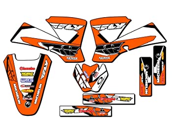 【中古】【輸入品・未使用】センジグラフィックス2002???2008?KTM SX 50、Fly Racingオレンジグラフィックキット