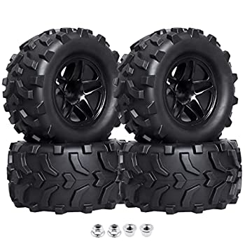 【中古】【輸入品・未使用】(4-Pack) HobbyPark RC Truck 2.8%ﾀﾞﾌﾞﾙｸｫｰﾃ% Tyres & Wheels Rims with Foam Inserts 12mm Hex Hub For 1/10 Electric / Nitro Power Off Road 14,944円