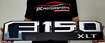 【中古】【インポート品・未当て嵌める】ZIC Motorsports Ford F-150 XLT トラックエンブレムバッジ 大型高耐久メタルガレージウォールサイン - 30in X 6in