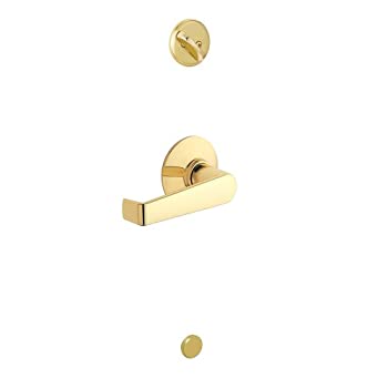 【中古】【インポート品・未当て嵌める】Schlage F59 ELA 605 Elan デッド雄捩子付き添い人室内装飾生き肝 晴れ晴れしい金管楽器(内部的半分だけのみ)