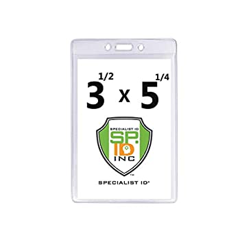 【中古】【インポート品・未当て嵌める】100容器に並べる???Heavy Duty 3?1?/ 2?%ﾀﾞﾌﾞﾙｸｫｰﾃ% x 5?1?/ 4?%ﾀﾞﾌﾞﾙｸｫｰﾃ% Large徽章/ Credential保持者( 4?x 6上っ側) by手利きID