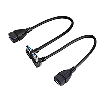 【中古】【輸入品・未使用】Oxsubor スーパースピード USB 3.0 オスからメス 延長 データケーブル 上下の角度 2個 （20CM、8IN）｜スカイマーケットプラス 9,344円