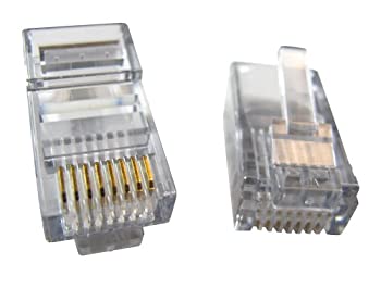 【中古】【輸入品・未使用】アレンTel at8?X 8sc-2224モジュラープラグfor Solid Wire withフラットコード、8、連絡8位置for 24ゲージワイヤー、100枚パック
