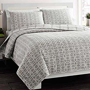 【中古】【輸入品・未使用】City Scene Puzzle Reversible Cotton Quilt Set%ｶﾝﾏ% Full/Queen%ｶﾝﾏ% Gray by City Scene [並行輸入品]｜スカイマーケットプラス