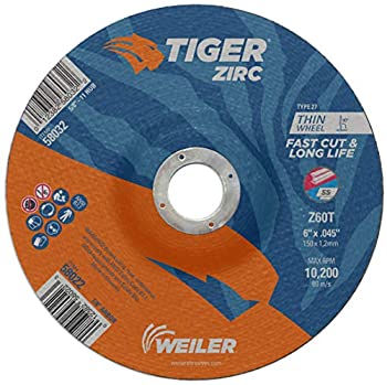 【中古】【輸入品・未使用】Weiler 58022 6 x 0.045 Tiger Zirc Type 27 Thin Cutting Wheel%ｶﾝﾏ% Z60T%ｶﾝﾏ% 7/8 A.H. (Pack of 25) by Weiler