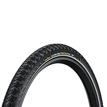 【中古】【インポート品・未当て嵌める】Continental - Contact Plus Plus ETRTOリフレックスバイクタイヤ、黒いこと、700X37（37-622）