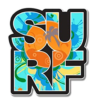 【中古】【輸入品・未使用】GT Graphics Surf - 12インチ ビニールステッカー 防水デカール