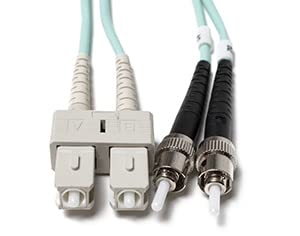 【中古】【輸入品・未使用】OM3 SC ST プレナム デュプレックス ファイバーパッチケーブル 10G マルチモード 50/125-40 メートル|スカイマーケットプラス