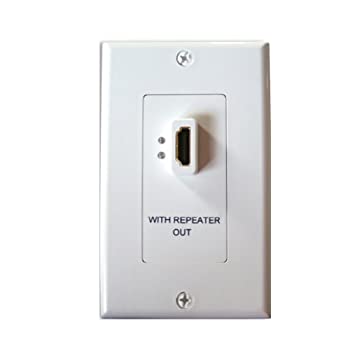【中古】【輸入品・未使用】Vanco 120910X スリムライン HDMIデコウォールプレート エクステンダー付き