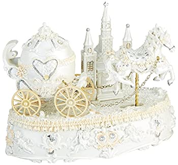【中古】【輸入品・未使用】Musicbox Kingdom ウェディングキャリッジ 装飾ボックス