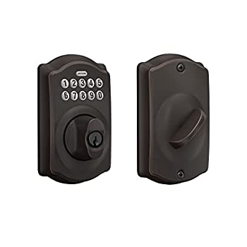 【中古】【輸入品・未使用】Schlage BE365VCAM716 Camelot Keypad Deadbolt%ｶﾝﾏ% Aged Bronze [並行輸入品]