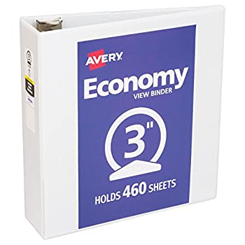 【中古】【輸入品・未使用】12?Avery経済ビニールラウンドリングビュー3-ringバインダー、3容量、ホワイト、EA???ave05741
